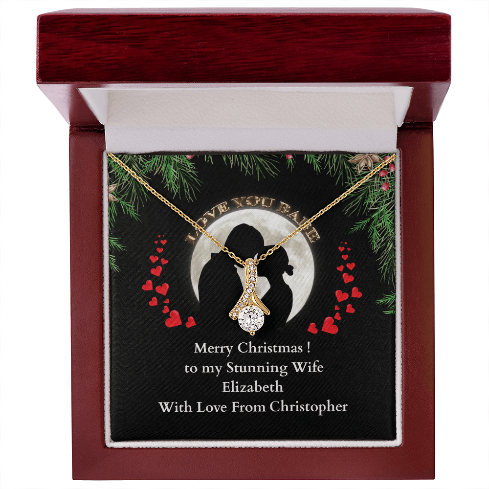 ShineOn-Fulfillment-Jewelry-18K-Yellow-Gold-Finish-Alluring- Beauty-Pendant-necklace-in-Luxury-Gift-Box-Christmas-necklace-gift-for-Wife-with-Personalized-gift-box-card