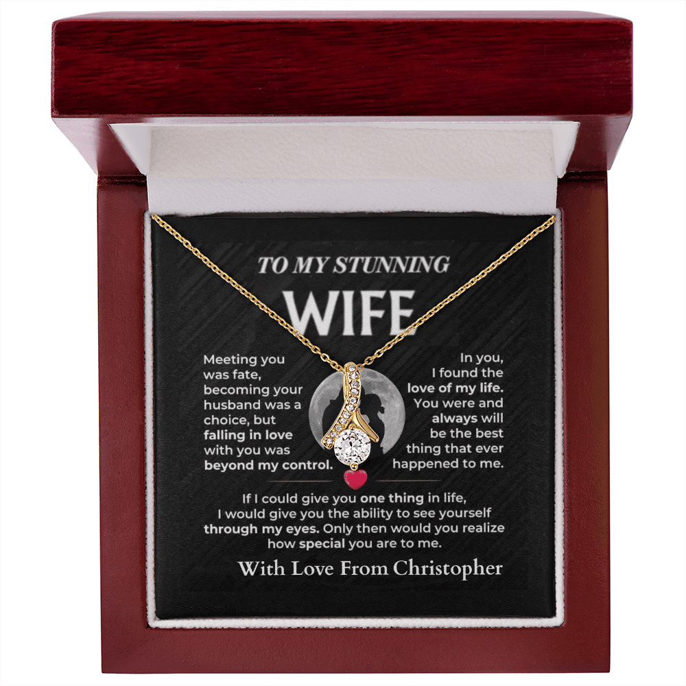 ShineOn-Fulfillment-Jewelry-18K-Yellow-Gold-Finish-Alluring- Beauty-Pendant-necklace-in-Luxury-Gift-Box-Necklace-Gift-for-Wife-with-Personalized-gift-box-card.


