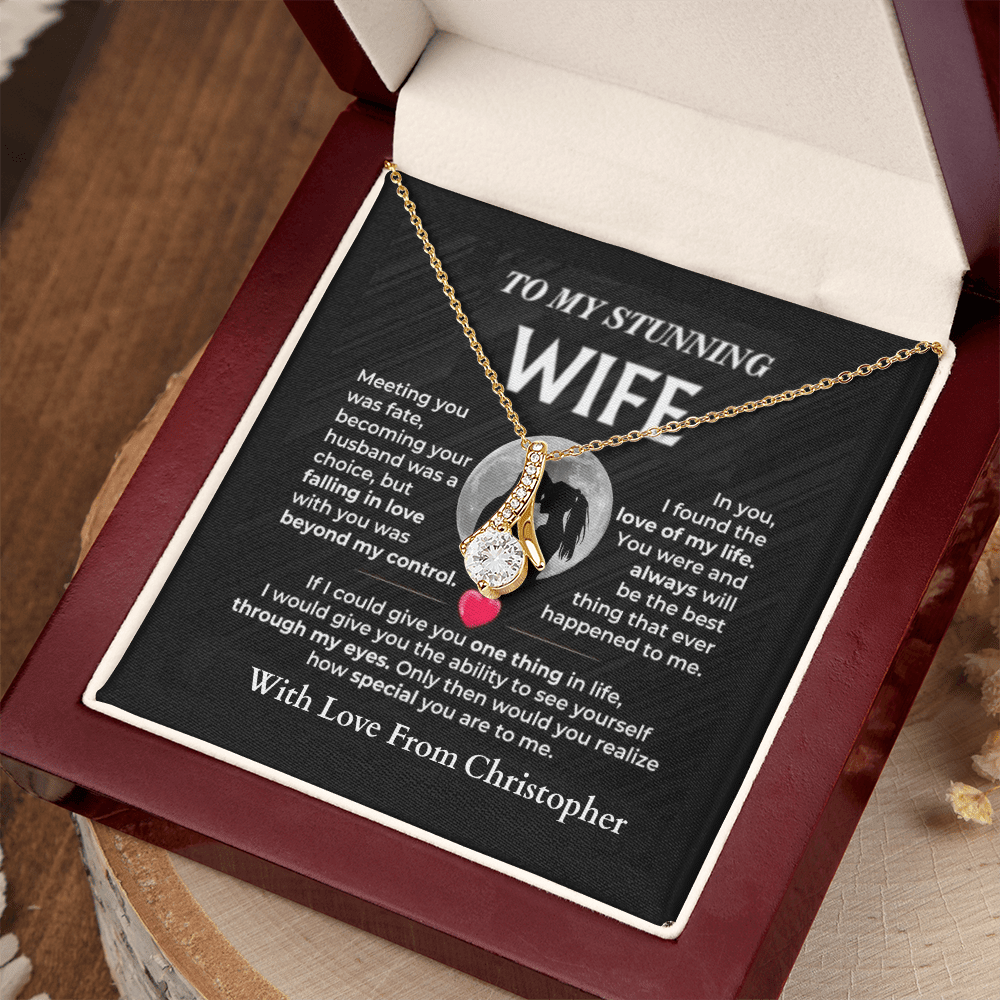 ShineOn-Fulfillment-Jewelry-18K-Yellow-Gold-Finish-Alluring- Beauty-Pendant-necklace-in-Luxury-Gift-Box-Necklace-Gift-for-Wife-with-Personalized-gift-box-card.