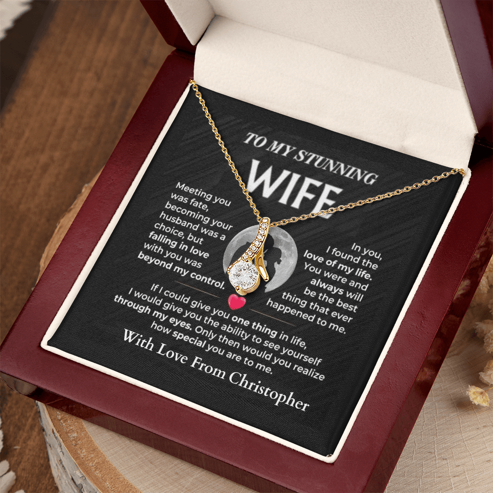 ShineOn-Fulfillment-Jewelry-18K-Yellow-Gold-Finish-Alluring- Beauty-Pendant-necklace-in-Luxury-Gift-Box-Necklace-Gift-for-Wife-with-Personalized-gift-box-card.

