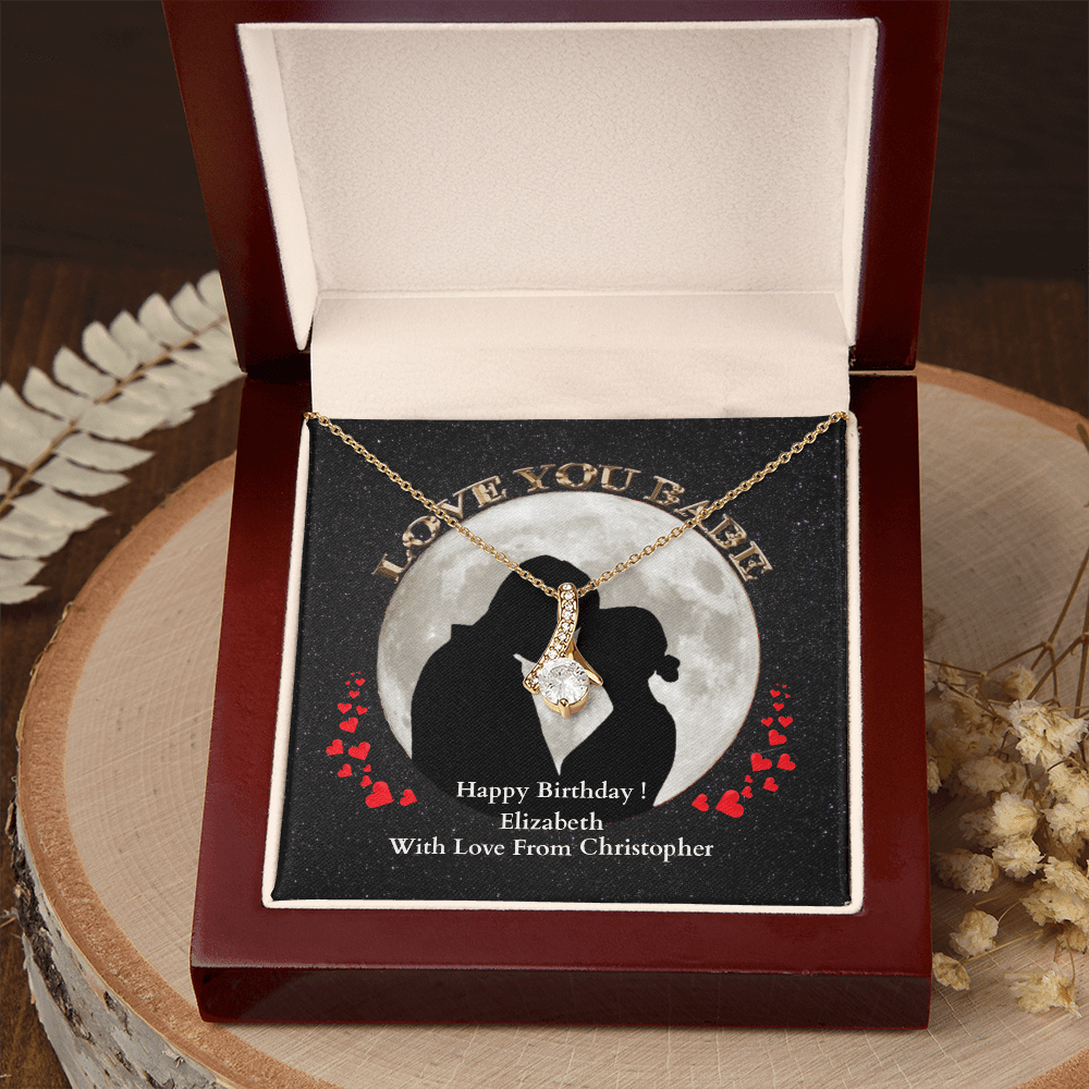 ShineOn-Fulfillment-Jewelry-18K-Yellow-Gold-Finish-Alluring- Beauty-Pendant-necklace-in-Luxury-Gift-Box-Birthday-Necklace-for-Girlfriend-with-Personalized-gift-box-card. 
