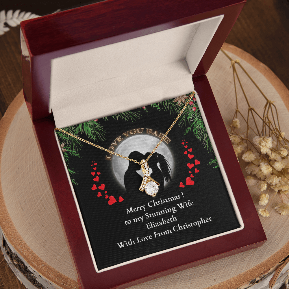 ShineOn-Fulfillment-Jewelry-18K-Yellow-Gold-Finish-Alluring- Beauty-Pendant-necklace-in-Luxury-Gift-Box-Christmas-necklace-gift-for-Wife-with-Personalized-gift-box-card.