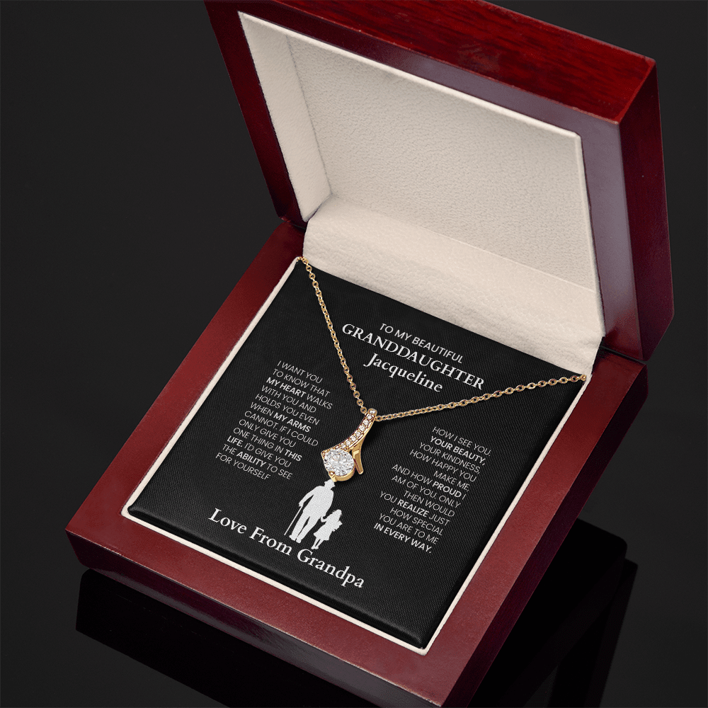 ShineOn-Fulfillment-Jewelry-18K-Yellow-Gold-Finish-Alluring-Beauty-Knot-Pendant-necklace-in-Luxury-Gift-Box-Necklace-gift-for- Granddaughter-with-Personalized-gift-box-card.
