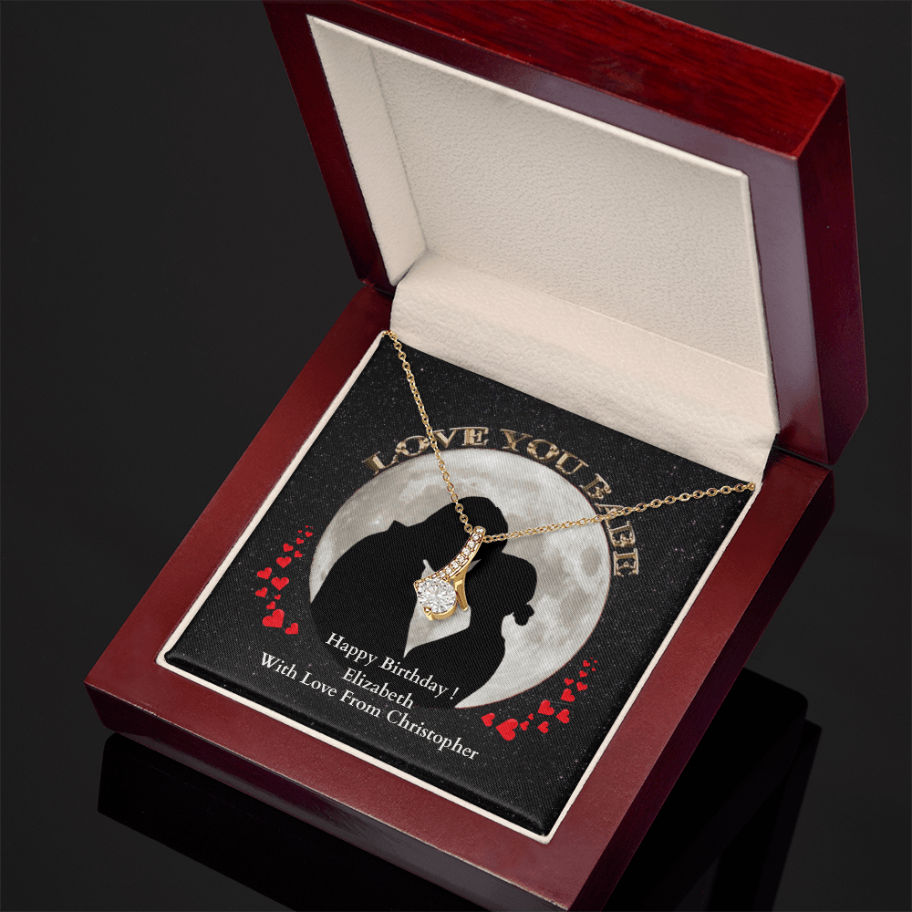 ShineOn-Fulfillment-Jewelry-18K-Yellow-Gold-Finish-Alluring- Beauty-Pendant-necklace-in-Luxury-Gift-Box-Birthday-Necklace-for-Girlfriend-with-Personalized-gift-box-card. 
