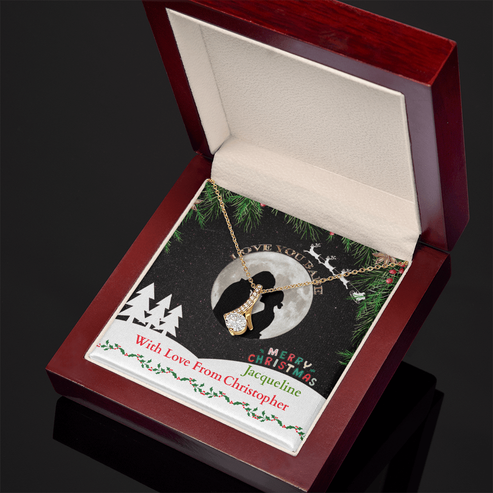 ShineOn-Fulfillment-Jewelry-18k-Yellow-Gold-Finish-Alluring-beauty-pendant-Necklace-in-Luxury-Gift-Box-Christmas-necklace-gift-for girl.
