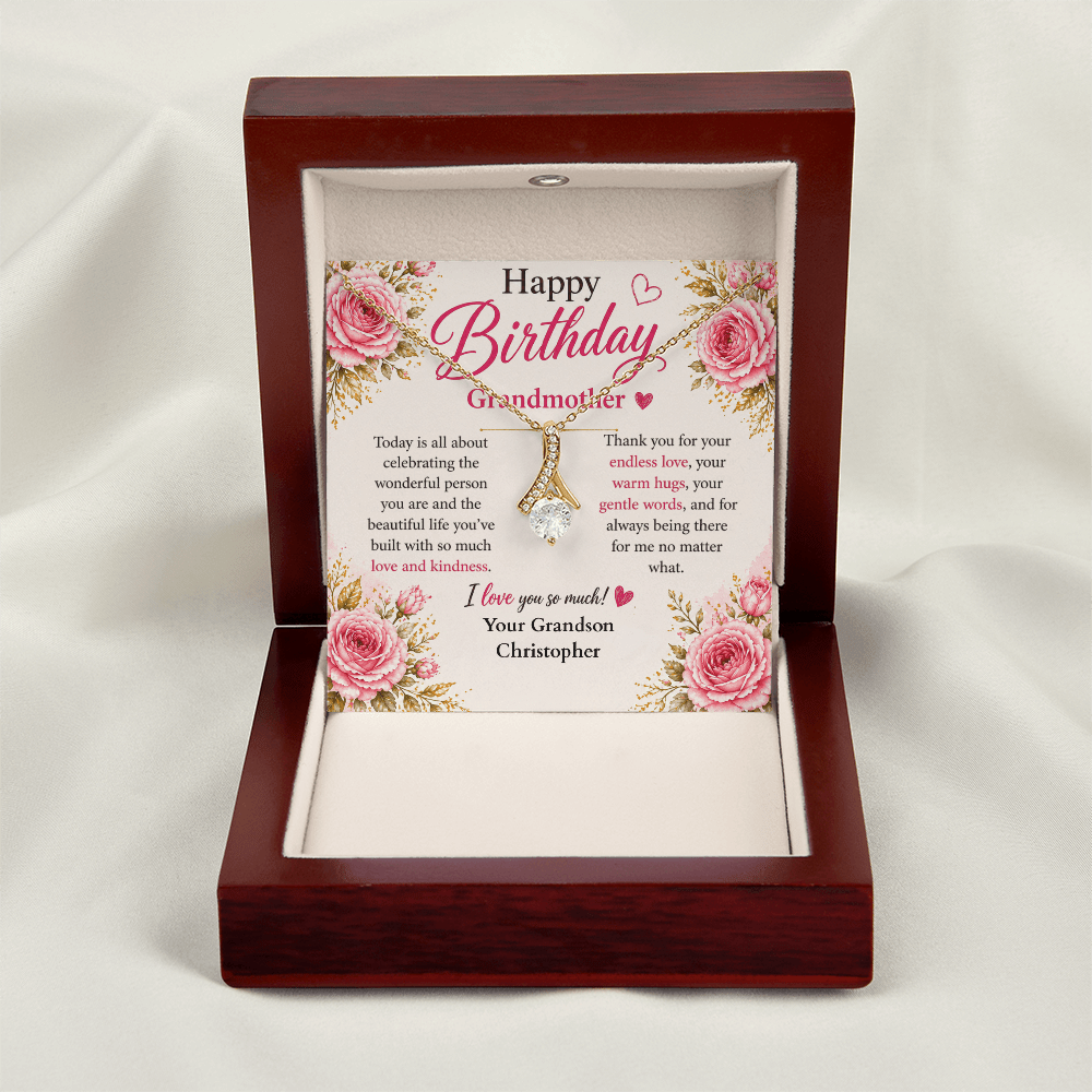 ShineOn-Fulfillment-Jewelry-18K-Yellow-Gold-Finish-Alluring- Beauty-Pendant-necklace-in-Luxury-Gift-Box-Birthday-Necklace-for-Grandmother-from-Grandson-with-Personalized-gift-box-card.

