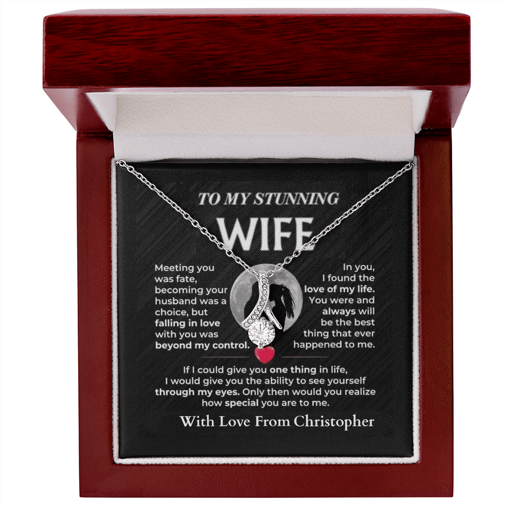 ShineOn-Fulfillment-Jewelry-14k-White-Gold-Finish-Alluring-Beauty-Pendant-necklace-in-Luxury-Gift-Box-Necklace-Gift-for-Wife-with-Personalized-gift-box-card.
