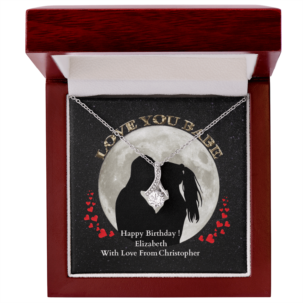 ShineOn-Fulfillment-Jewelry-14k-White-Gold-Finish-Alluring-Beauty-Pendant-necklace-in-Luxury-Gift-Box-Birthday-Necklace-for-Girlfriend-with-Personalized-gift-box-card.  
