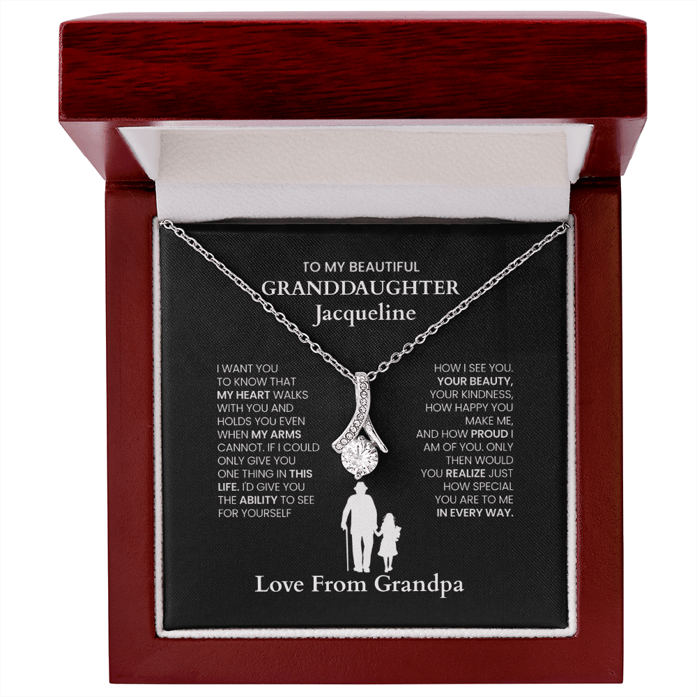 ShineOn-Fulfillment-Jewelry-14k-White-Gold-FinishAlluring-Beauty-Pendant-necklace-in-Luxury-Gift-Box-Necklace-gift-for- Granddaughter-with-Personalized-gift-box-card.
