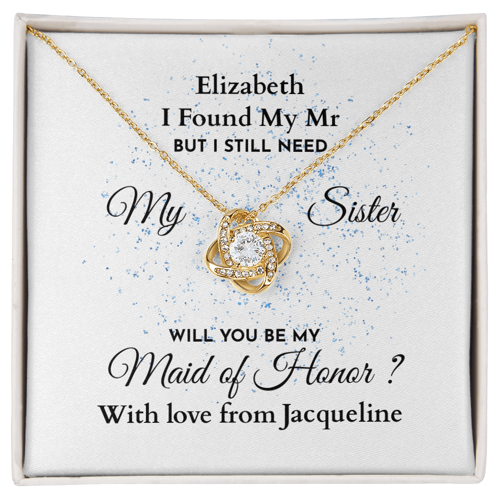 ShineOn-Fulfillment-Jewelry-18K-Yellow-Gold-Finish-Love-Knot-Pendant-necklace-in-Standard-Gift-Box-Wedding-Gift-for-Maid-of-Honor-with-Personalized-gift-box-card. 

