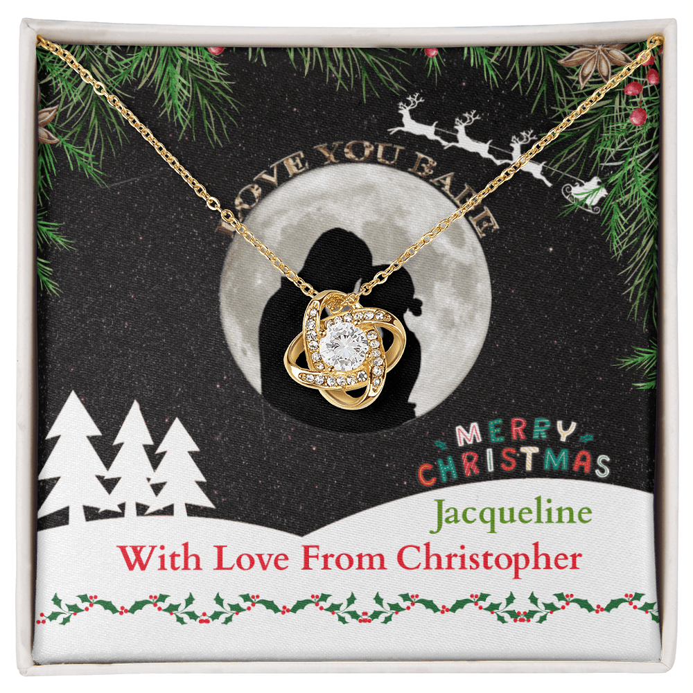 ShineOn-Fulfillment-Jewelry-18k-Yellow-Gold-Finish-Love-Knot-Pendant-Necklace-in-Standard-Gift-Box-Christmas-necklace-gift-for girl.
