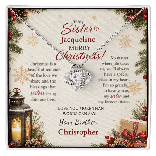 ShineOn-Fulfillment-Jewelry-14k-White-Gold-Finish-Love-Knot-Pendant-necklace-in-Standard-Gift-Box-Christmas-necklace-Gift-for-Sister-with-Personalized-gift-box-card.
