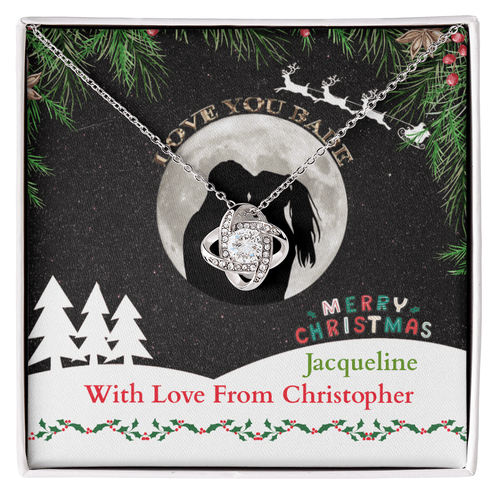 ShineOn-Fulfillment-Jewelry-14k-White-Gold-Finish-Love-Knot-Pendant-Necklace-in-Standard-Gift-Box-Christmas-necklace-gift-for her.