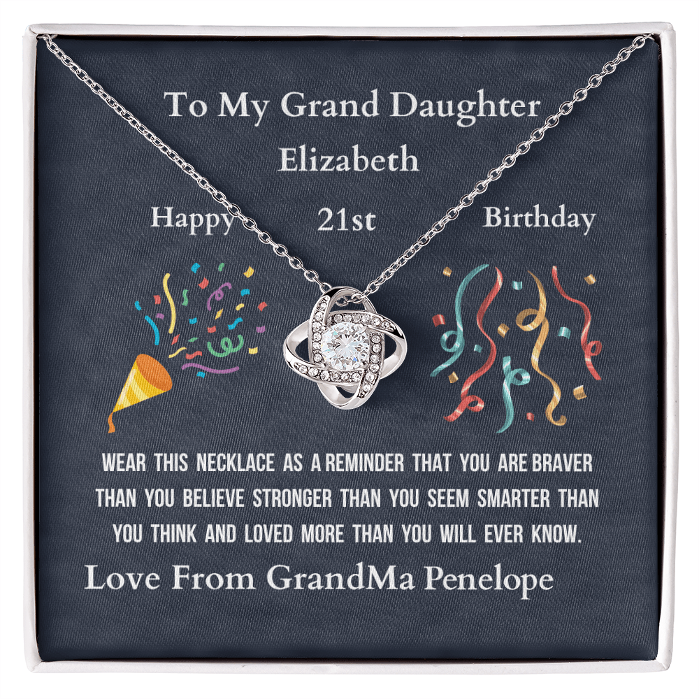 ShineOn-Fulfillment-Jewelry-14k-White-Gold-Finish-Love-Knot-Pendant-necklace-in-Standard-Gift-Box-Birthday-Necklace-Gift-for-Granddaughter-with-Personalized-gift-box-card.


