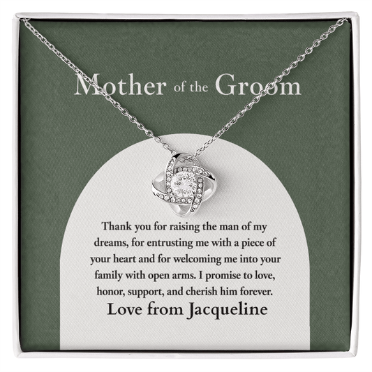 ShineOn-Fulfillment-Jewelry-14k-White-Gold-Finish-Love-Knot-Pendant-necklace-in-Standard-Gift-Box-Wedding-gift-for-mother-of-groom-with-Personalized-gift-box-card.
