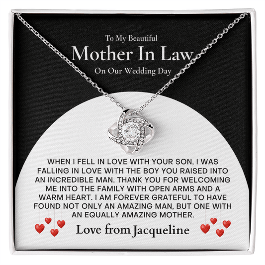 ShineOn-Fulfillment-Jewelry-14k-White-Gold-Finish-Love-Knot-Pendant-necklace-in-Standard-Gift-Box-Wedding-gift-for-mother-in-law-with-Personalized-gift-box-card.