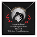 ShineOn-Fulfillment-Jewelry-14k-White-Gold-Finish-Love-Knot-Pendant-Necklace-in-Standard-Gift-Box-Birthday-Necklace-for-Wife.

