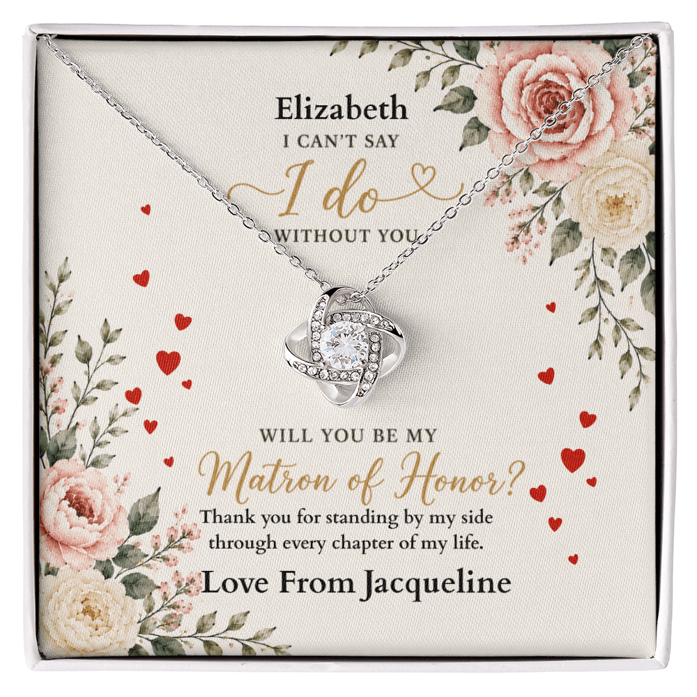 ShineOn-Fulfillment-Jewelry-14k-White-Gold-Finish-Love-Knot-Pendant-necklace-in-Standard-Gift-Box-Matron-of-honor-wedding-gift-with-Personalized-gift-box-card.
