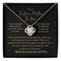 ShineOn-Fulfillment-Jewelry-14k-White-Gold-Finish-Love-Knot-Pendant-necklace-in-Standard-Gift-Box-Wedding-gift-for-mother-of-groom-with-Personalized-gift-box-card.
