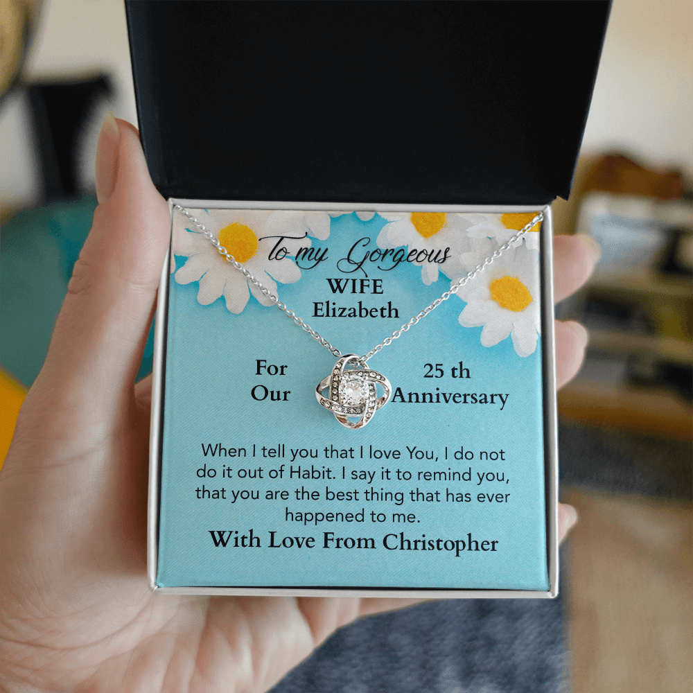 ShineOn-Fulfillment-Jewelry-14K-White-Gold-Finish-Love-Knot=Necklace-in-Standard-gift-Box-Anniversary-Necklace-Gift-for-Wife.