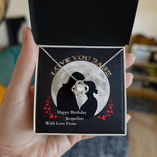 Love Knot Necklace Birthday Gift for Girlfriend/Fiance/Wife