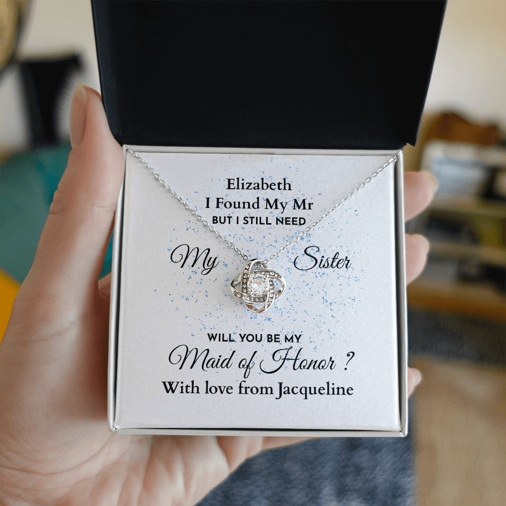 ShineOn-Fulfillment-Jewelry-14k-White-Gold-Finish-Love-Knot-Pendant-necklace-in-Standard-Gift-Box-Wedding-Gift-for-Maid-of-Honor-with-Personalized-gift-box-card.