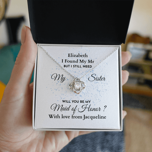ShineOn-Fulfillment-Jewelry-14k-White-Gold-Finish-Love-Knot-Pendant-necklace-in-Standard-Gift-Box-Wedding-Gift-for-Maid-of-Honor-with-Personalized-gift-box-card.