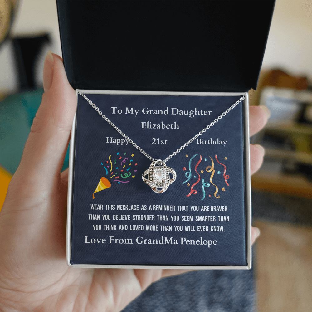 ShineOn-Fulfillment-Jewelry-14k-White-Gold-Finish-Love-Knot-Pendant-necklace-in-Standard-Gift-Box-Birthday-Necklace-Gift-for-Granddaughter-with-Personalized-gift-box-card.

