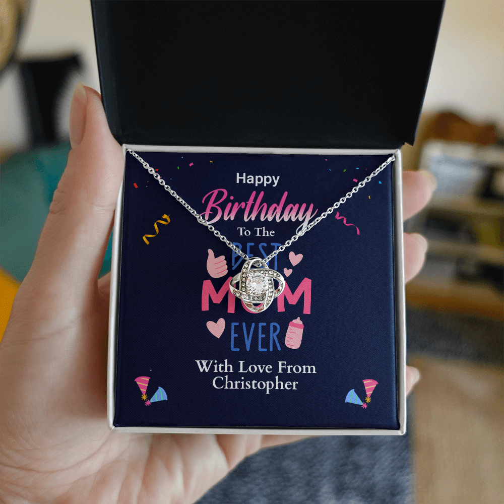 ShineOn-Fulfillment-Jewelry-14k-White-Gold-Finish-Love-Knot-Pendant-Necklace-in-two-tone-Gift-Box-Birthday-Necklace-for-Mom-from-son.