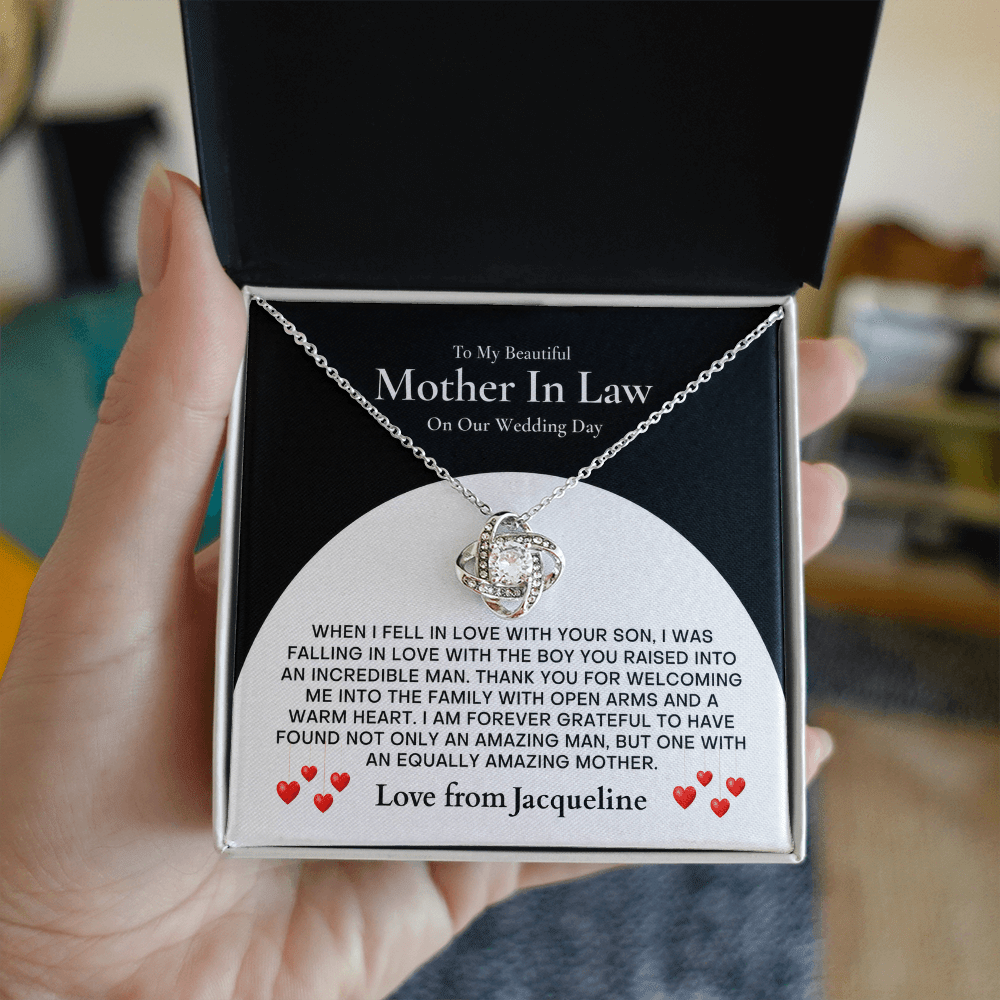 ShineOn-Fulfillment-Jewelry-14k-White-Gold-Finish-Love-Knot-Pendant-necklace-in-Standard-Gift-Box-Wedding-gift-for-mother-in-law-with-Personalized-gift-box-card.