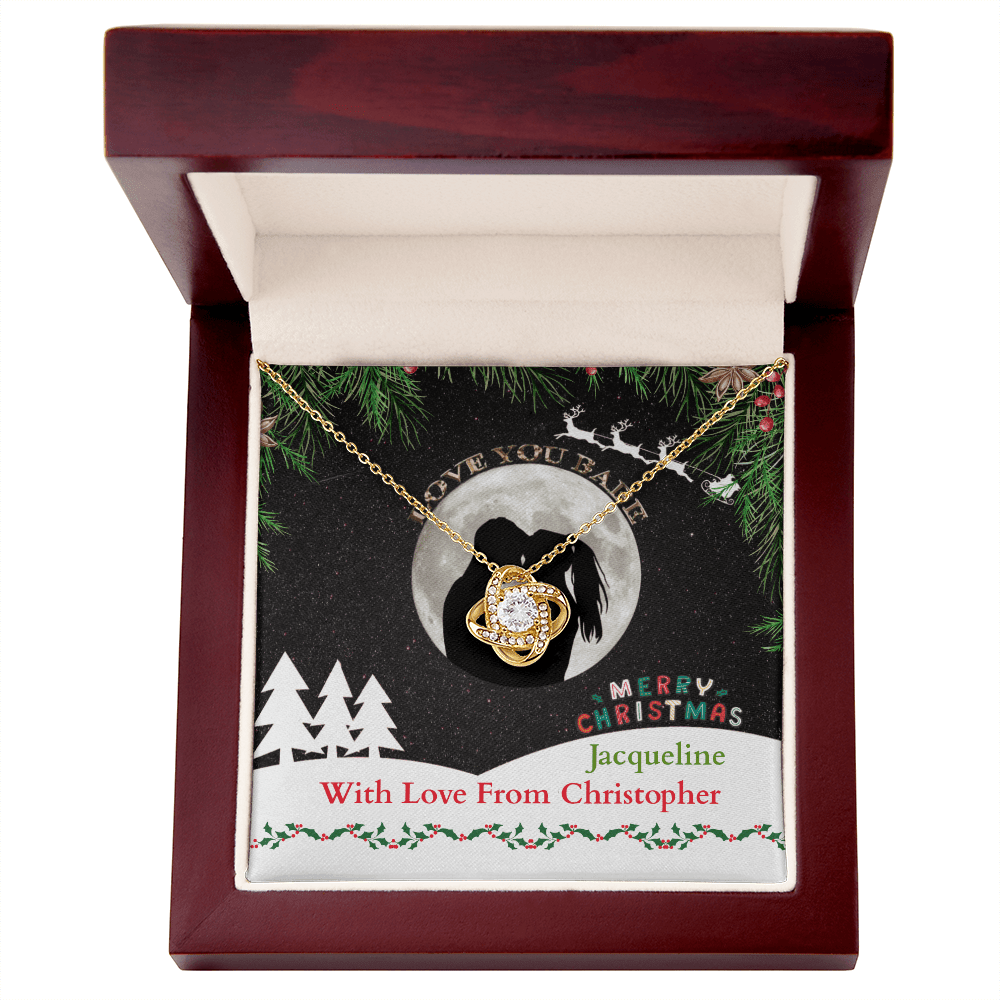 ShineOn-Fulfillment-Jewelry-18k-Yellow-Gold-Finish-Love-Knot-Pendant-Necklace-in-Luxury-Gift-Box-Christmas-necklace-gift-for her.
