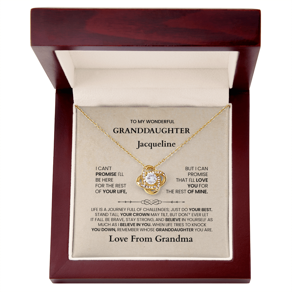 ShineOn-Fulfillment-Jewelry-18K-Yellow-Gold-Finish-Love-Knot-Pendant-necklace-in-Luxury-Gift-Box-Necklace-gift-for- Granddaughter-with-Personalized-gift-box-card.


