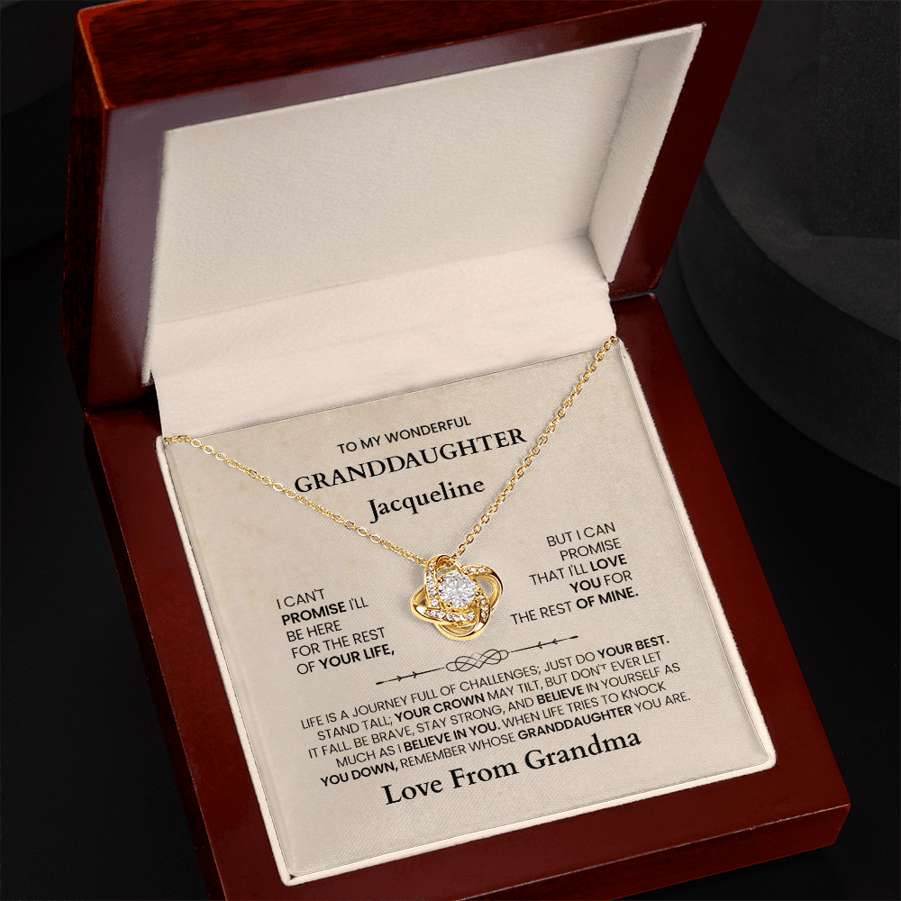 ShineOn-Fulfillment-Jewelry-18K-Yellow-Gold-Finish-Love-Knot-Pendant-necklace-in-Luxury-Gift-Box-Necklace-gift-for- Granddaughter-with-Personalized-gift-box-card.


