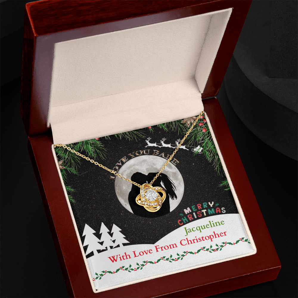 ShineOn-Fulfillment-Jewelry-18k-Yellow-Gold-Finish-Love-Knot-Pendant-Necklace-in-Luxury-Gift-Box-Christmas-necklace-gift-for her.
