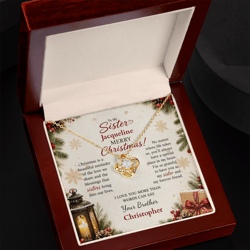ShineOn-Fulfillment-Jewelry-18K-Yellow-Gold-Finish-Love-Knot-Pendant-necklace-in-Luxury-Gift-Box-Christmas-necklace-Gift-for-Sister-with-Personalized-gift-box-card. 
