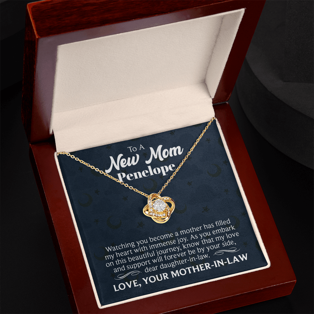 ShineOn-Fulfillment-Jewelry-18k-Yellow-Gold-Finish-Love-Knot-Pendant-Necklace-in-Luxury-Gift-Box- New-Mom-Gift-Necklace-for-daughter-from-mother. 