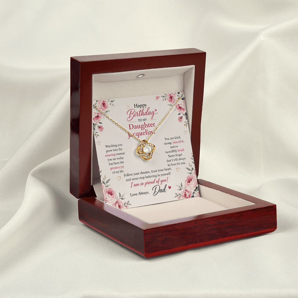 ShineOn-Fulfillment-Jewelry-18K-Yellow-Gold-Finish-Love-Knot-Pendant-necklace-in-Luxury-Gift-Box-Birthday-Necklace-for-Daughter-with-Personalized-gift-box-card. 


Jewelry after care advice link below
