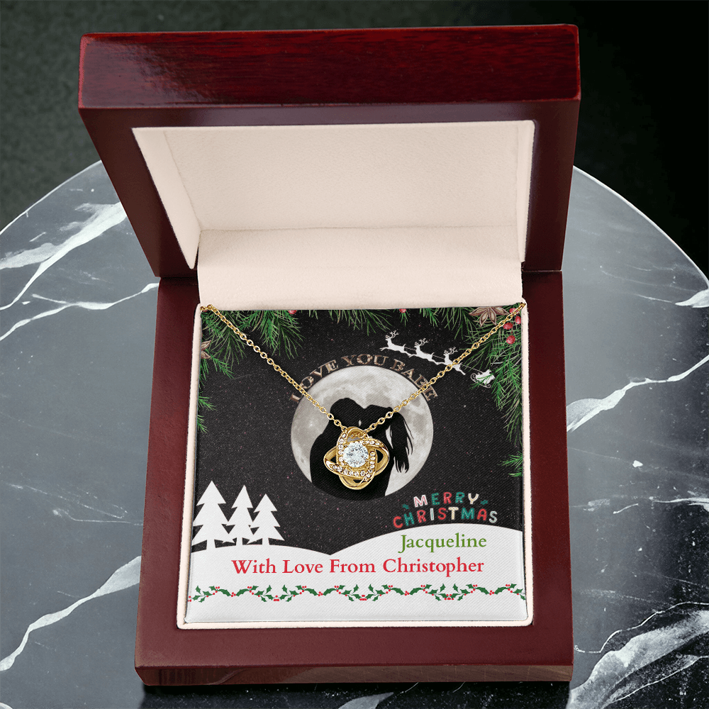 ShineOn-Fulfillment-Jewelry-18k-Yellow-Gold-Finish-Love-Knot-Pendant-Necklace-in-Luxury-Gift-Box-Christmas-necklace-gift-for her.
