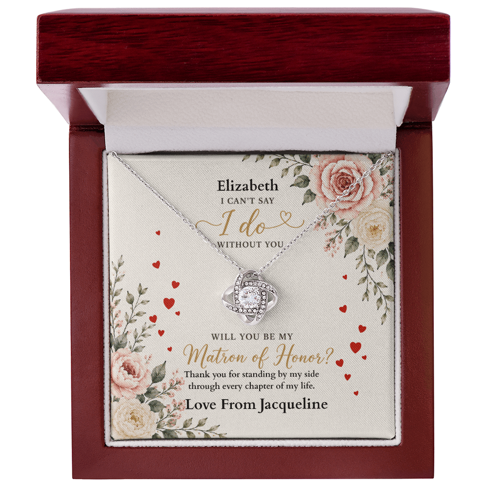 ShineOn-Fulfillment-Jewelry-14k-White-Gold-Finish-Love-Knot-Pendant-necklace-in-Luxury-Gift-Box-Matron-of-honor-wedding-gift-with-Personalized-gift-box-card. 
