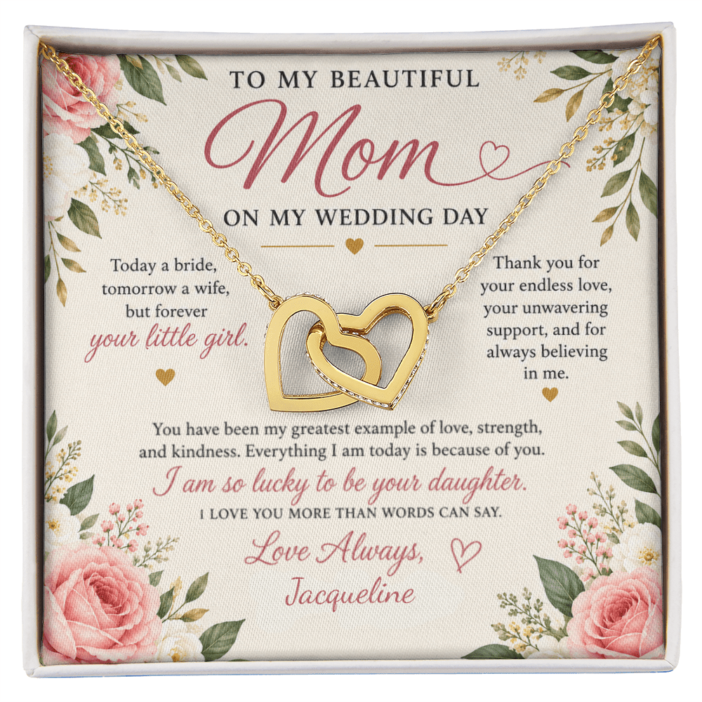 ShineOn-Fulfillment-Jewelry-18K-Yellow-Gold-Finish-Interlocking-Hearts-Pendant-necklace-in-Standard-Gift-Box-Wedding Gift-for-Mother-of-the-Bride-with-Personalized-gift-box-card.

