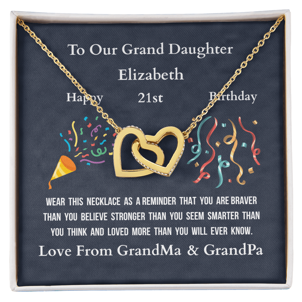 ShineOn-Fulfillment-Jewelry-18K-Yellow-Gold-Finish-Interlocking-Hearts-Pendant-necklace-in-Standard-Gift-Box-Birthday-Necklace-Gift-for-Granddaughter-with-Personalized-gift-box-card. 
