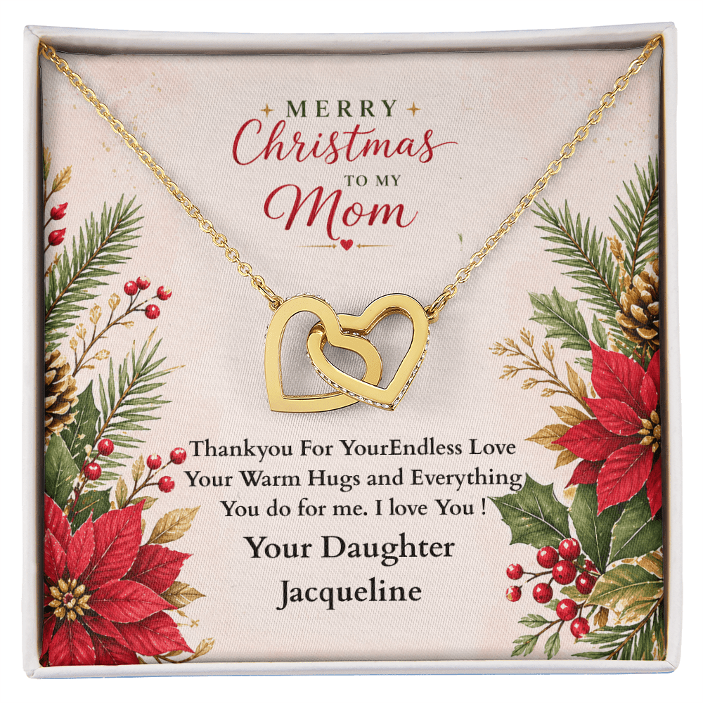 ShineOn-Fulfillment-Jewelry-18k-Yellow-Gold-Finish-Interlocking-Hearts-pendant-necklace-in-Standard-Gift-Box-Christmas-necklace-gift-for-Mom-with-personalized-gift-box-card.
