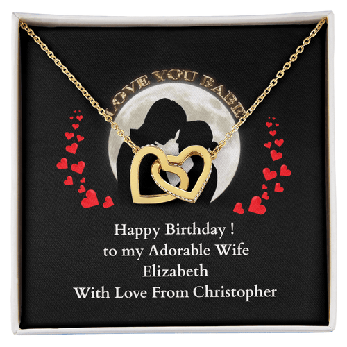 ShineOn-Fulfillment-Jewelry-18K-Yellow-Gold-Finish-Interlocking-Hearts-Pendant-necklace-in-Standard-Gift-Box-Birthday-Necklace-for-Wife-with-Personalized-gift-box-card. 


