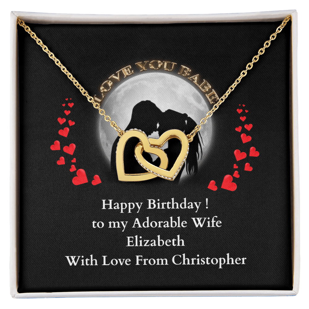 ShineOn-Fulfillment-Jewelry-18K-Yellow-Gold-Finish-Interlocking-Hearts-Pendant-necklace-in-Standard-Gift-Box-Birthday-Necklace-for-Wife-with-Personalized-gift-box-card. 

