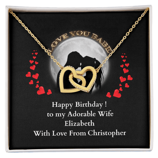 ShineOn-Fulfillment-Jewelry-18K-Yellow-Gold-Finish-Interlocking-Hearts-Pendant-necklace-in-Standard-Gift-Box-Birthday-Necklace-for-Wife-with-Personalized-gift-box-card. 

