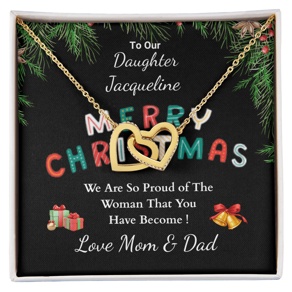 ShineOn-Fulfillment-Jewelry-18K-Yellow-Gold-Finish-Interlocking-Hearts-Pendant-necklace-in-Standard-Gift-Box-Christmas-necklace-Gift-for-Daughter-with-Personalized-gift-box-card. 
