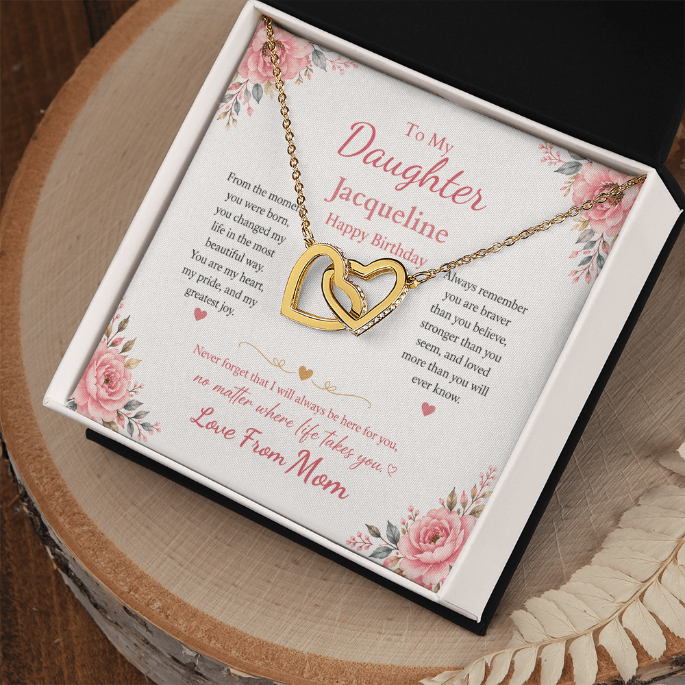 ShineOn-Fulfillment-Jewelry-18K-Yellow-Gold-Finish-Interlocking-Hearts-Pendant-necklace-in-Standard-Gift-Box-Birthday-Necklace-for-Daughter-with-Personalized-gift-box-card. 

