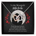 ShineOn-Fulfillment-Jewelry-14k-White-Gold-Finish-interlocking-Hearts-Pendant-necklace-in-Standard-Gift-Box-Wedding-Gift-for-bride-from-groom-with-Personalized-gift-box-card.