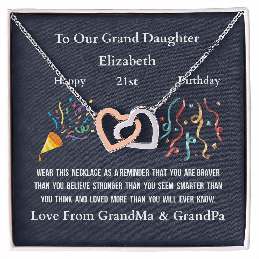 ShineOn-Fulfillment-Jewelry-14k-White-Gold-Finish-Interlocking-Hearts-Pendant-necklace-in-Standard-Gift-Box-Birthday-Necklace-Gift-for-Granddaughter-with-Personalized-gift-box-card.


