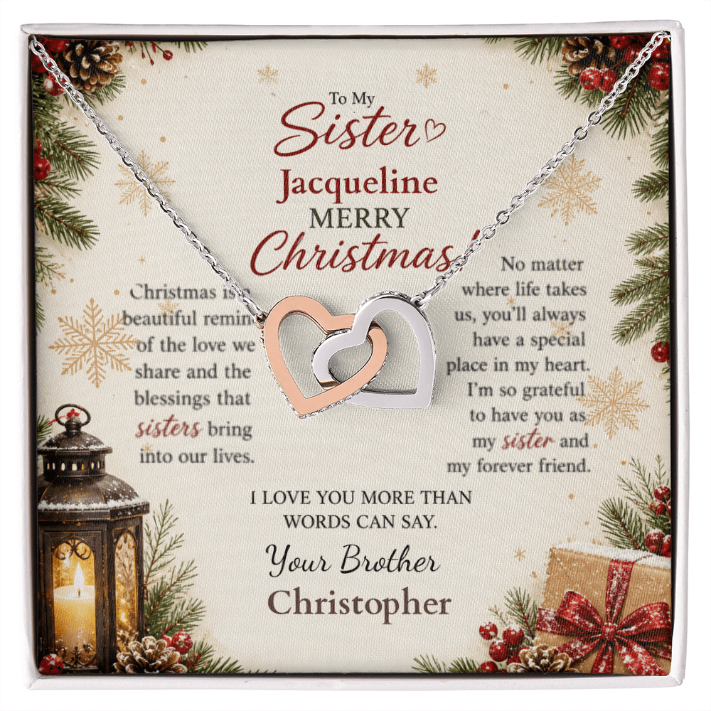 ShineOn-Fulfillment-Jewelry-14k-White-Gold-Finish-interlocking-Hearts-Pendant-necklace-in-Standard-Gift-Box-Christmas-necklace-Gift-for-Sister-with-Personalized-gift-box-card.
